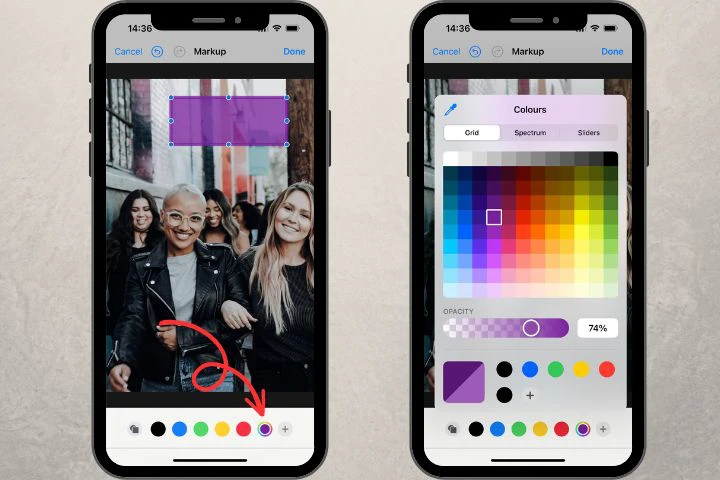 how to add text to a photo on iphone