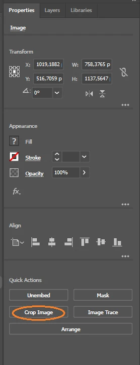como cortar uma imagem no Adobe Illustrator