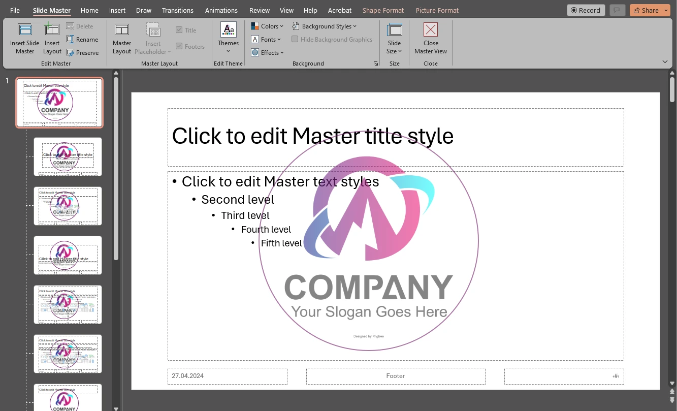 add watermark to powerpoint