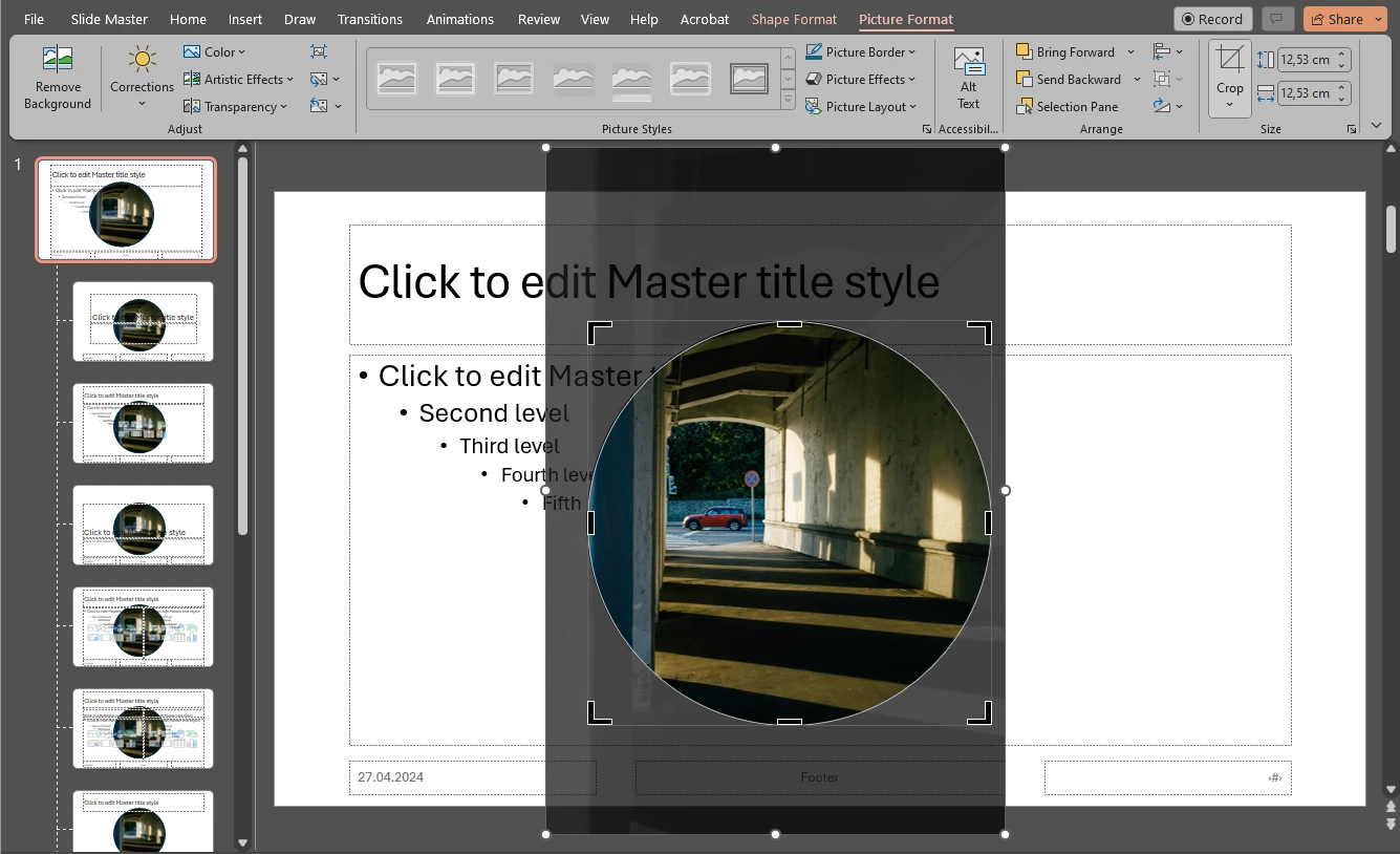 how to insert watermark in powerpoint