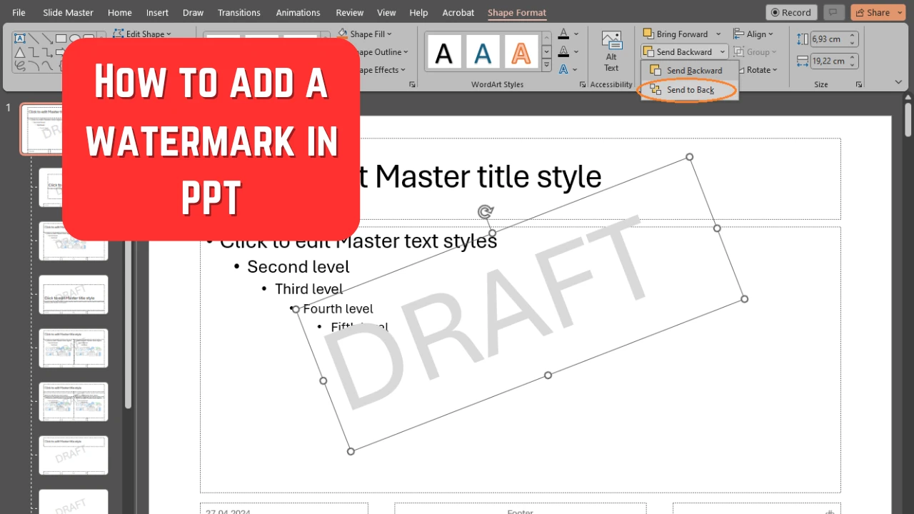 watermark in powerpoint