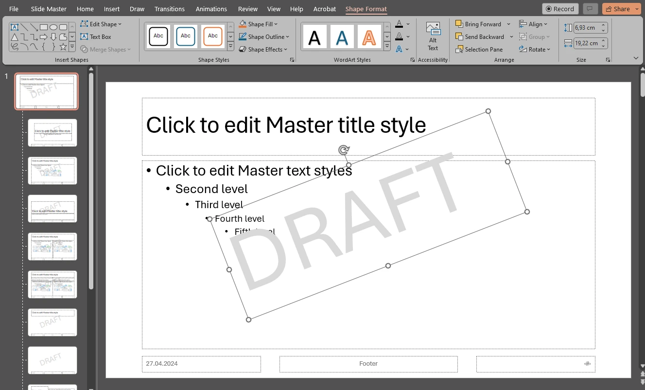 powerpoint watermark