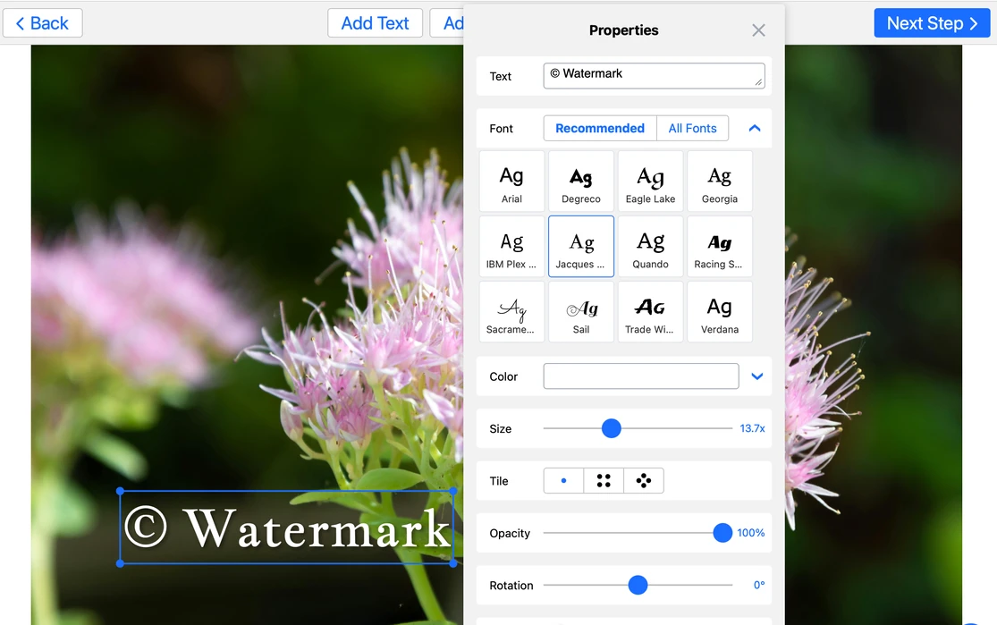 how to make a watermark